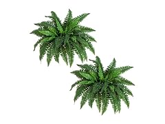 Nearly Natural 40 in Artificial Boston Fern Indoor Plant (Set of 2)