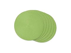 DII Classic Woven Placemat 6Pc Set, Lime