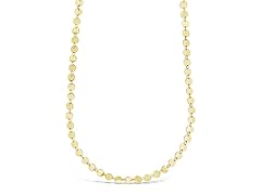 Sterling Forever Round Disk Chain Necklace