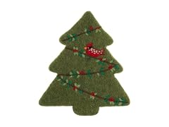 Karma, Felt Holiday Trivet  Christmas Tree