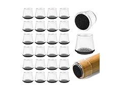 Serenelife 24pcs Chair Leg Floor Protectors
