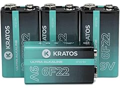 (4 Pack) Kratos Power 9V Alkaline Batteries