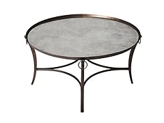 Copper Smoke Mirror Cocktail Table