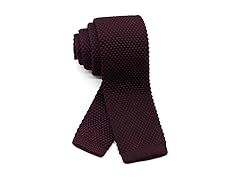 WANDM Men's Knit Tie Slim Skinny Square