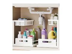 VUSIGN 2 Tier Under Sink Organizer, Slide Out