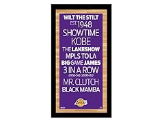 Los Angeles Lakers 9.5" x 19" Sign