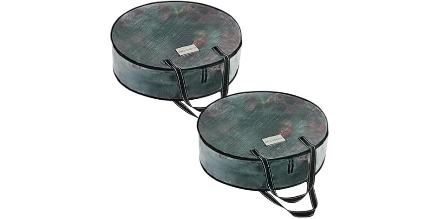 VENO 2PK Christmas Wreath Storage Container - 36"