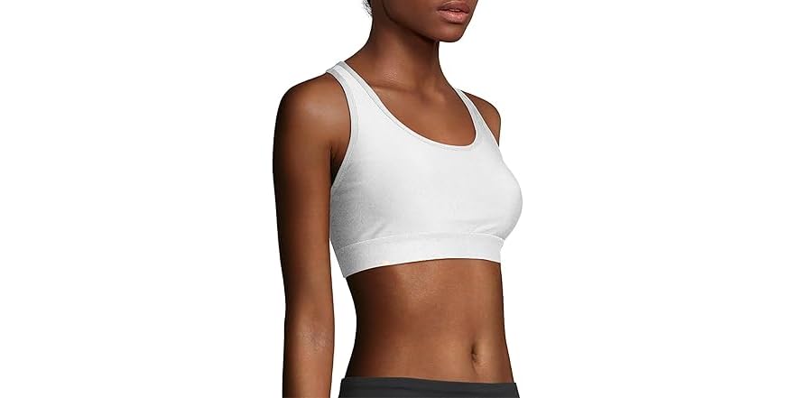 Hanes Sport Racerback Sports Bra,XL
