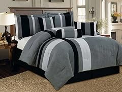Reham 7pc Comforter Set - Grey - 2 Sizes