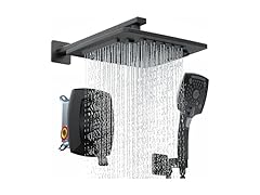 ELLO&ALLO ELLO&ALLO Matte Black Bathroom Shower Faucet S