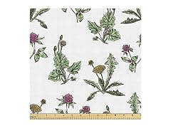 Ambesonne Dandelion Fabric by The Yard,