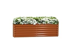 Sunnydaze Decor HST-777 Steel Raised Garden Bed 71"