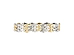 Nine West Women's Tri-Tone Stretch Bracelet