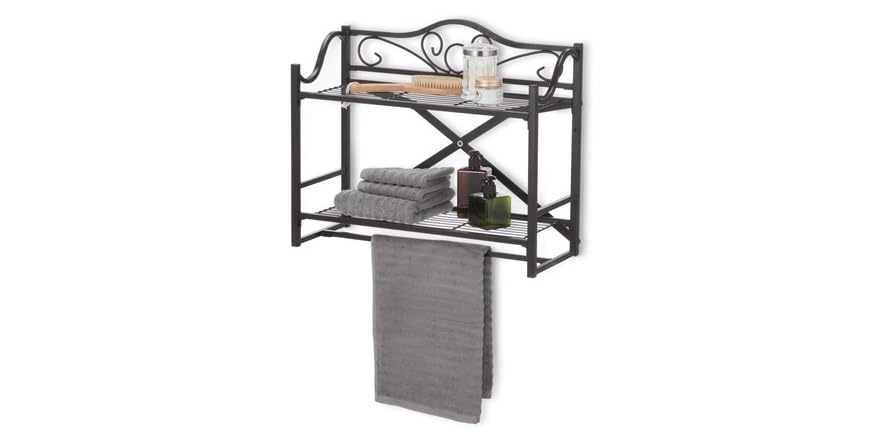 Home Zone Bath Wall Towel Rack