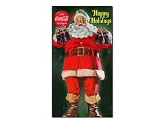 Coke® Santa Holding 6 pk of Coca Cola®