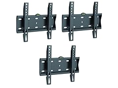 3pk Flat Wall Mount for 17-42" TVs
