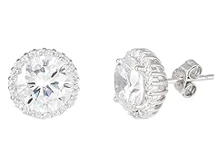 18K White Gold 2.5cttw Stud Earring