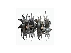 Mantis Power Tiller Tines for Gardening Red