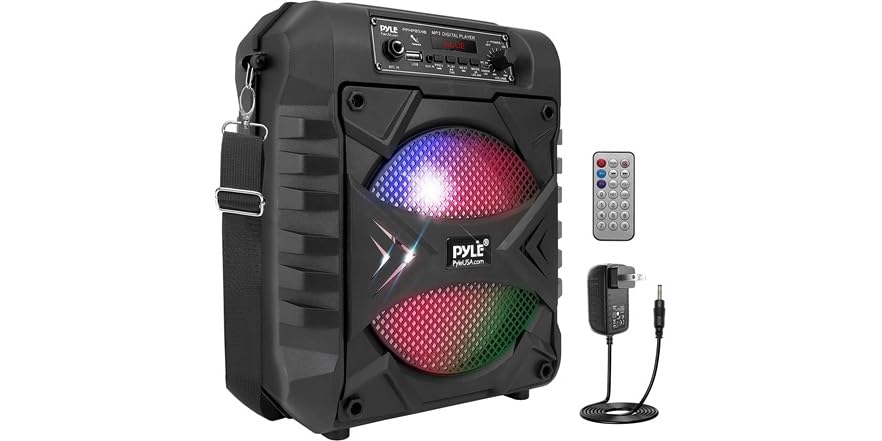 (NEW) Pyle 300W Portable Bluetooth PA Speaker System