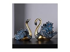 GREFAR Couple Swan Sculpture 2 Piece Set