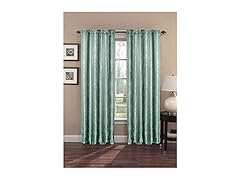 Window Elements Danica Faux Embroidered Jacquard Extra Wide 108x84" Rod Pocket Curtain Panel Pair