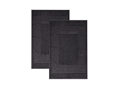 Superior Cotton Bath Mat Set Black