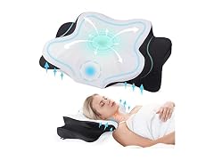 DONAMA Cervical Pillow Black Queen Size