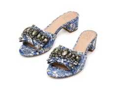 Tory Burch Blue Valentina Sandals
