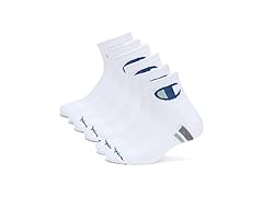 6PK Mens Cushion Quarter