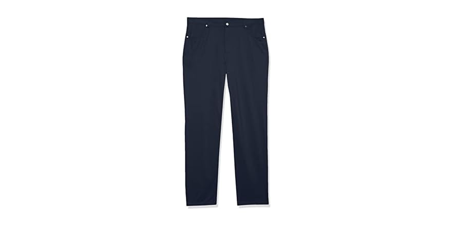 Men’s IZOD Golf pants in a smooth charcoal gray with