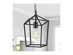 BesLowe Farmhouse Black Pendant Light