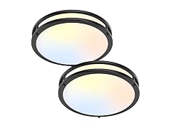 TOBUSA 2-Pack 36W Black LED Ceiling Lights