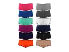 Sexy Basics 12 Pack Womens Boyshort