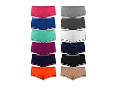 Sexy Basics 12 Pack Womens Boyshort