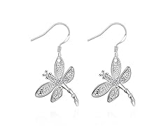 Sterling Silver Dragonfly Earrings