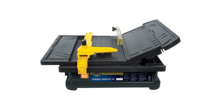 QEP 22400Q 3/5 HP Torque Master Tile Saw + 4" Diamond Blade – For Ceramic, Granite & More, Wet Cutting