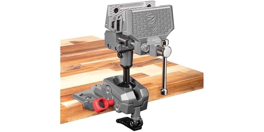 Real Avid 360° Swiveling Bench Vise Grey