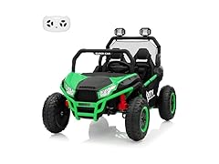24V 2 Seater Ride On Car, XXXL Off-Road Utv for Kids Green