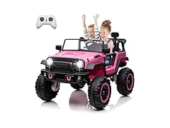 Hipicute 24V 2 Seater Kids Ride On Car Pink