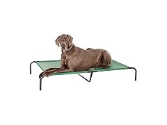 Amazon Basics Cooling Breathable Elevated Dog, Green XL