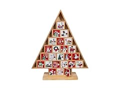 Kurt Adler 15" Wooden Tree Advent Calendar