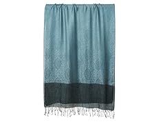 Tara 100% Silk Scarf Gray/Blue