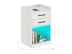 Seventable Nightstand Charging LED White