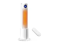 Oylus Space Heaters for Indoor Use - Portable Tower Heater with Humidifier, Remote, Adjustable Thermostat, 3 Heat Modes, Multiple Safety Protection, 12H Timer, Quiet Electric Heater for Bedroom (Open Box)