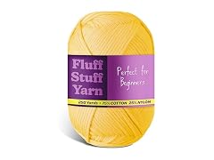 Soft Yarn for Crocheting Bright Yellow