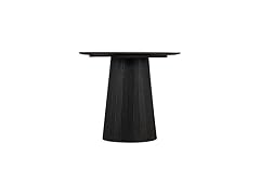 Canarm Ltd. Everton 22” Black Mango Wood Round Side Table