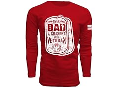 Men U.S. Veterans Dad Long Sleeve Shirt