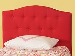 Powell Red Button Tuft Twin Headboard