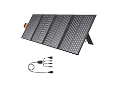 PROGENY 120W Portable Solar Panel with USB-C. Kickstand, Foldable Solar Panel Charger Waterproof for Jackery Explorer/Flashfish/Ecoflow/Goal Zero/Anker/Bluetti Power Stations (Open Box)