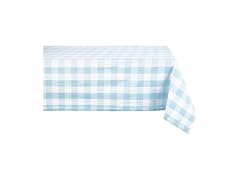 DII Buffalo Check Tablecloth 60x120 Lt Blue